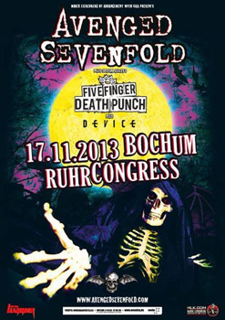 AVENGED SEVENFOLD flyer