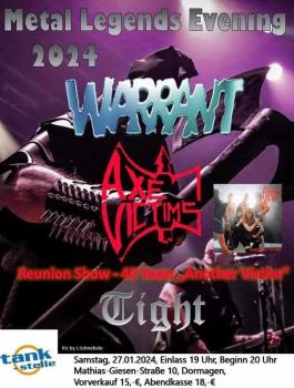 Warrant - Flyer - Vorwort - live - 2024