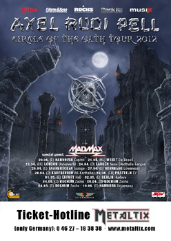 AXEL RUDI PELL flyer NEWS 2012