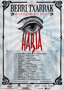 BERRI TXARRAK tour NEWS 2012