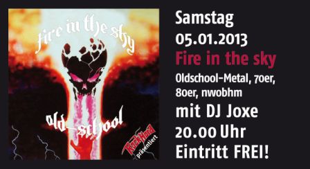 FIRE IN THE SKY 2013-01 NEWS 2013