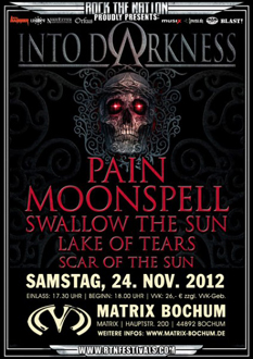 INTO DARKNESS flyer LIVE 2012