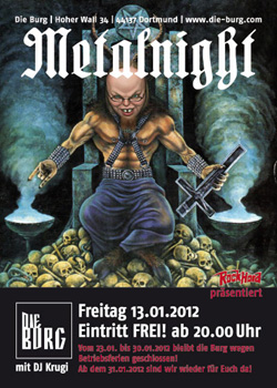 METALNIGHT flyer NEWS 2012
