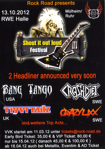 SHOUT IT OUT LOUT flyer NEWS 2012