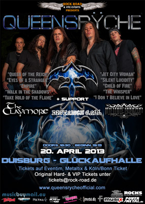 QUEENSRYCHE flyer NEWS 2013