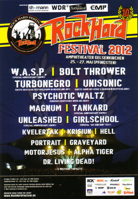ROCK HARD FEST flyer SPECIALS 2012