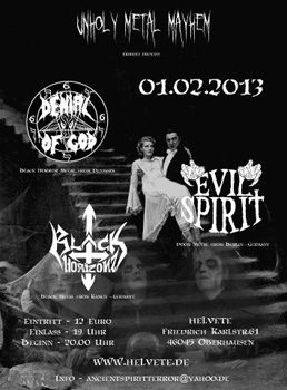 UNHOLY METAL MAYHEM flyer feb. 2013