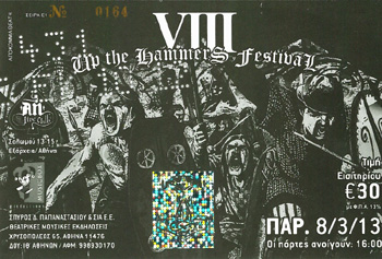 UP THE HAMMERS flyer friday LIVE 2013